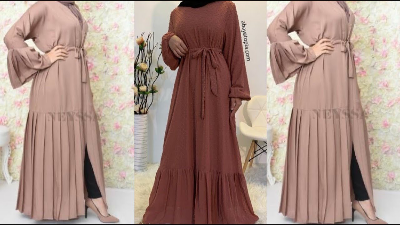 Front Open Abaya Cutting And Stitching / Frill Abaya /Abaya gown cutting/Easy cutting umbrella abaya