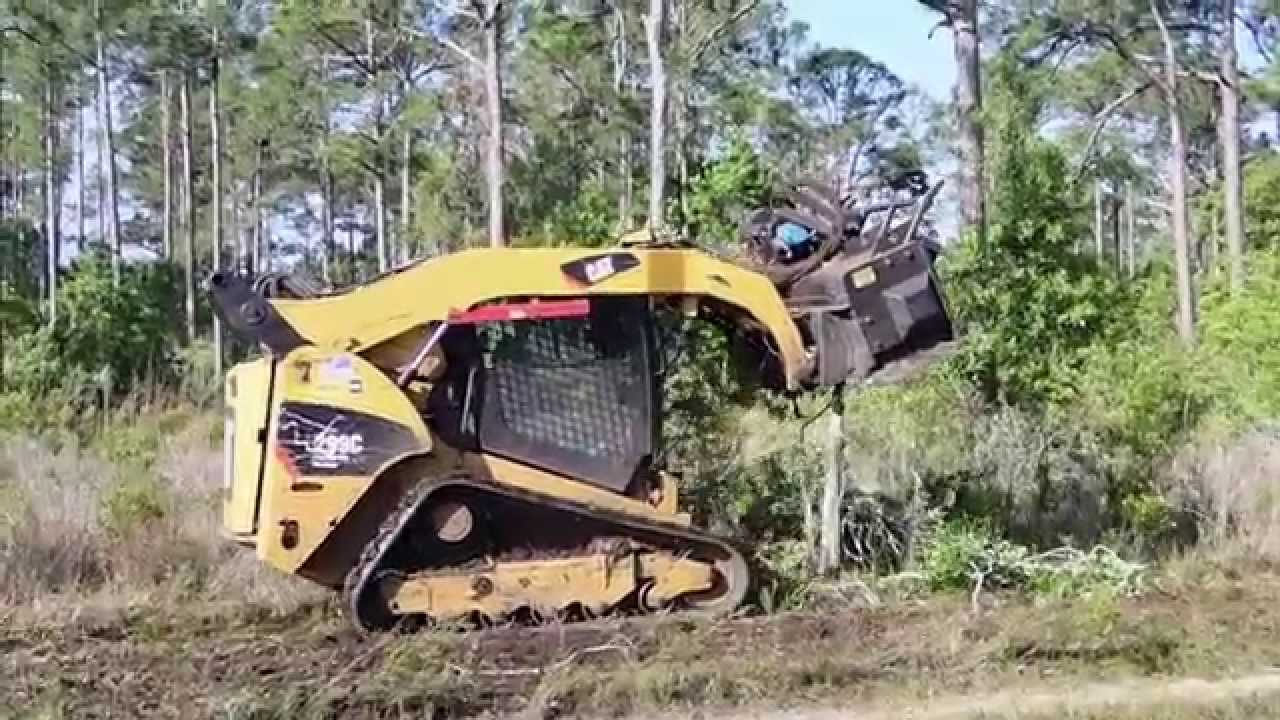 Brown Brontosaurus Skid Steer Forestry Mower