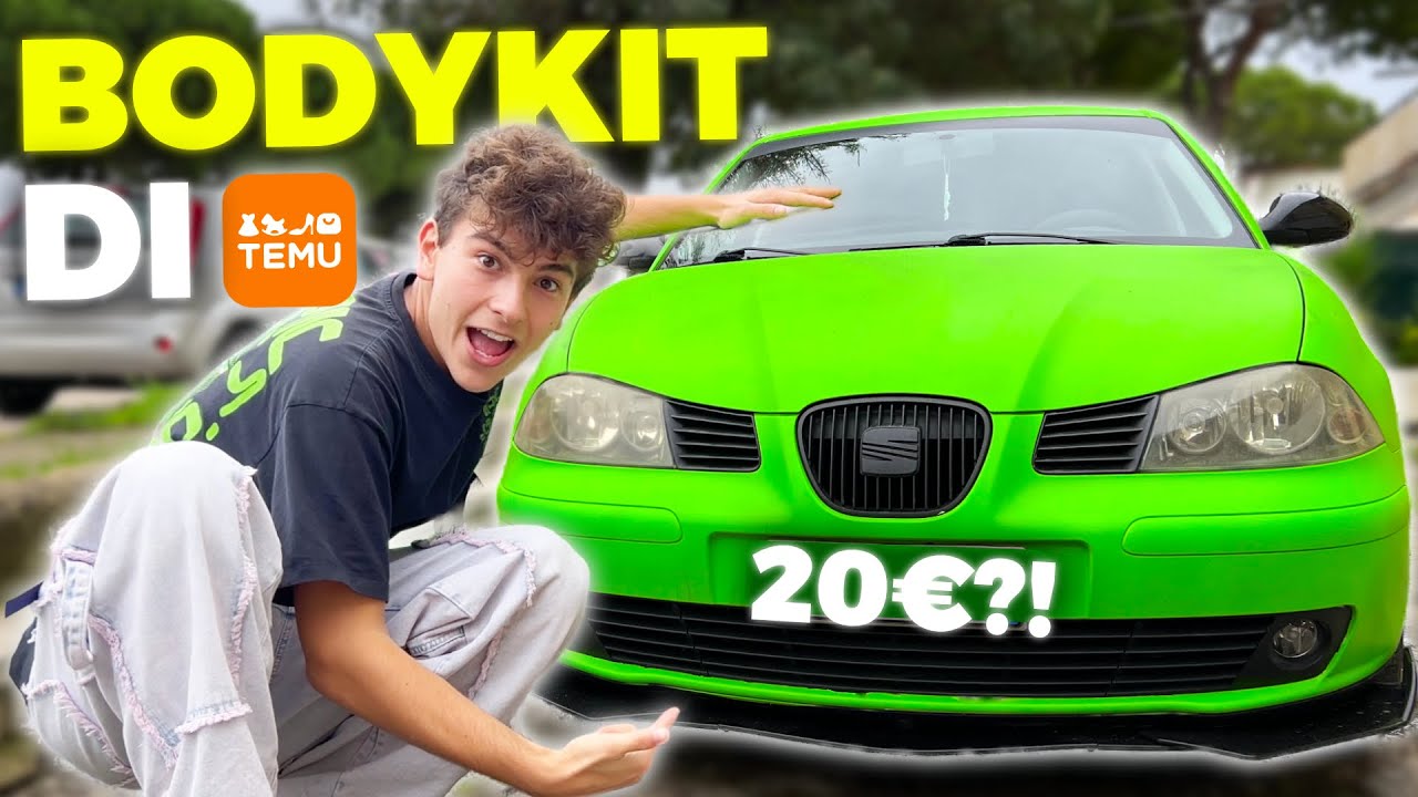 MONTO IL BODYKIT universale DI TEMU sulla mia AUTO: che TAMARRATA..