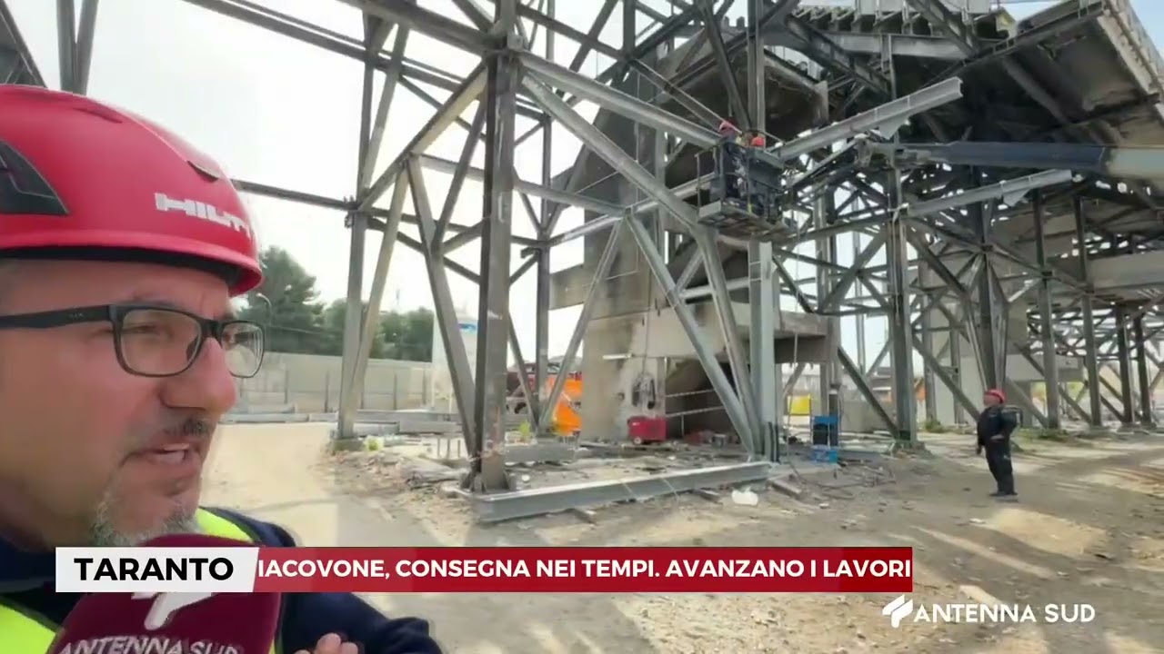 05 MARZO 2026   TARANTO    IACOVONE, CONSEGNA NEI TEMPI  AVANZANO I LAVORI
