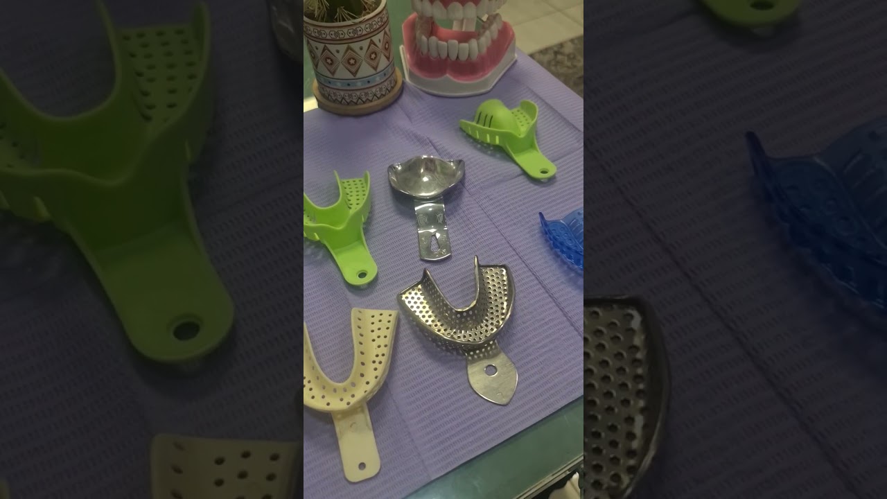 أنواع الstock trays types / prefabricated trays