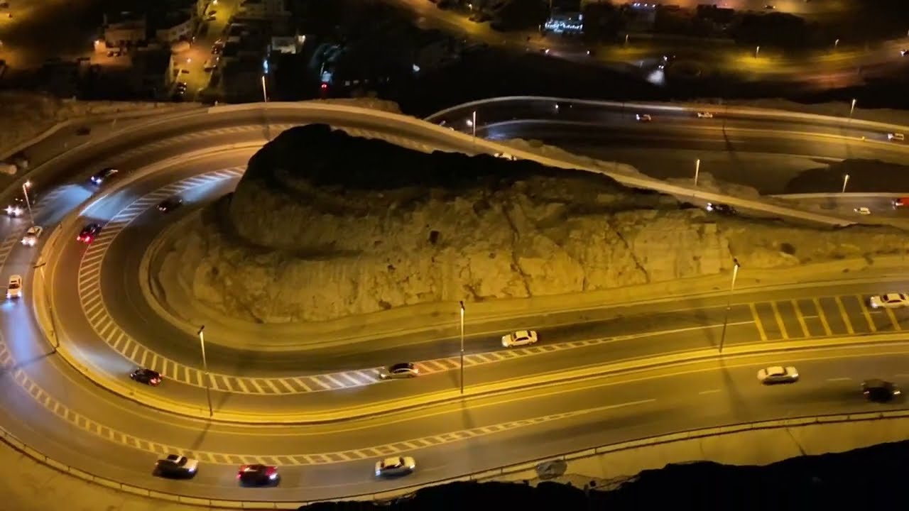 Al amerat heights - mind blowing night view of muscat Oman night blog