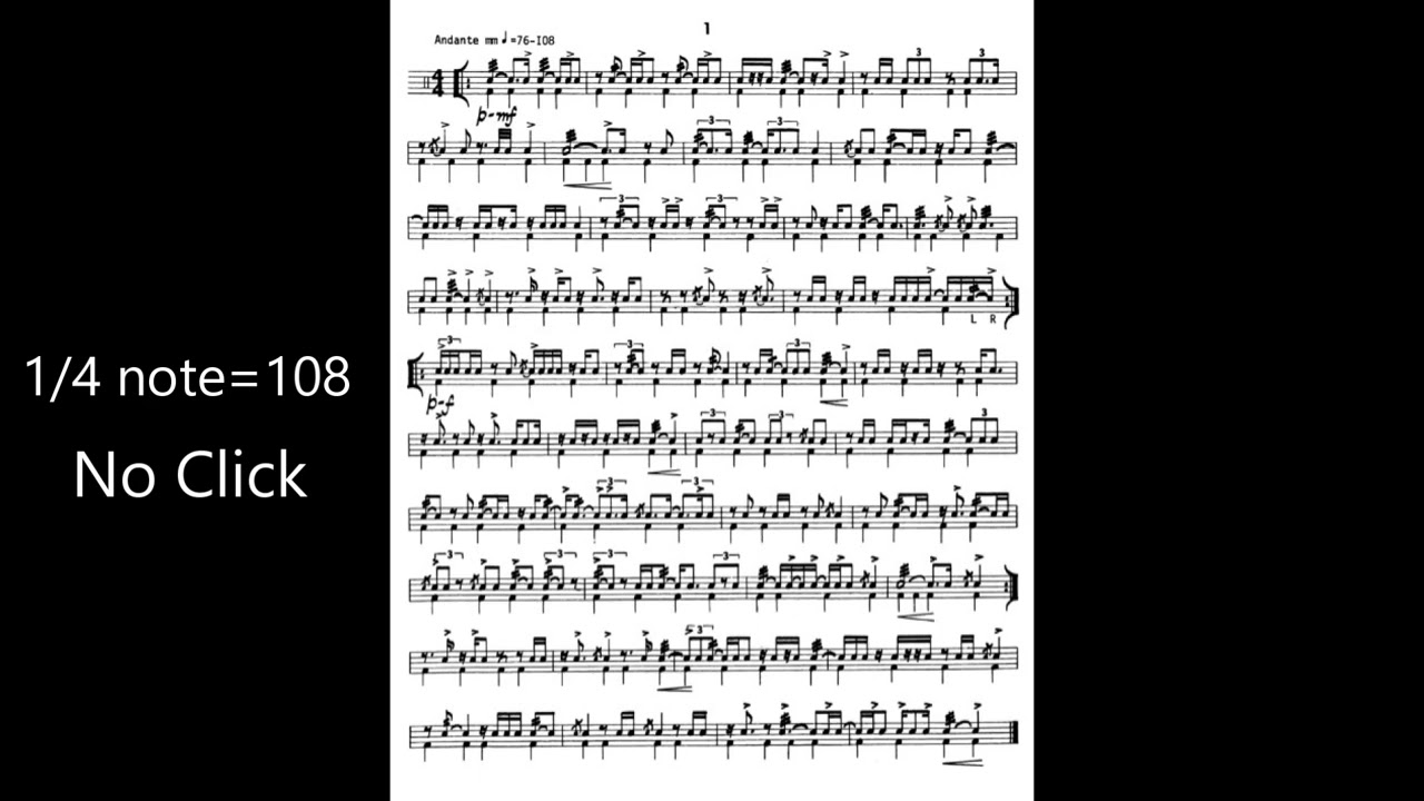 Albright Solo #1 Polyrhythmic Studies Sight-Reading with Rick - Advanced Intermediate Level