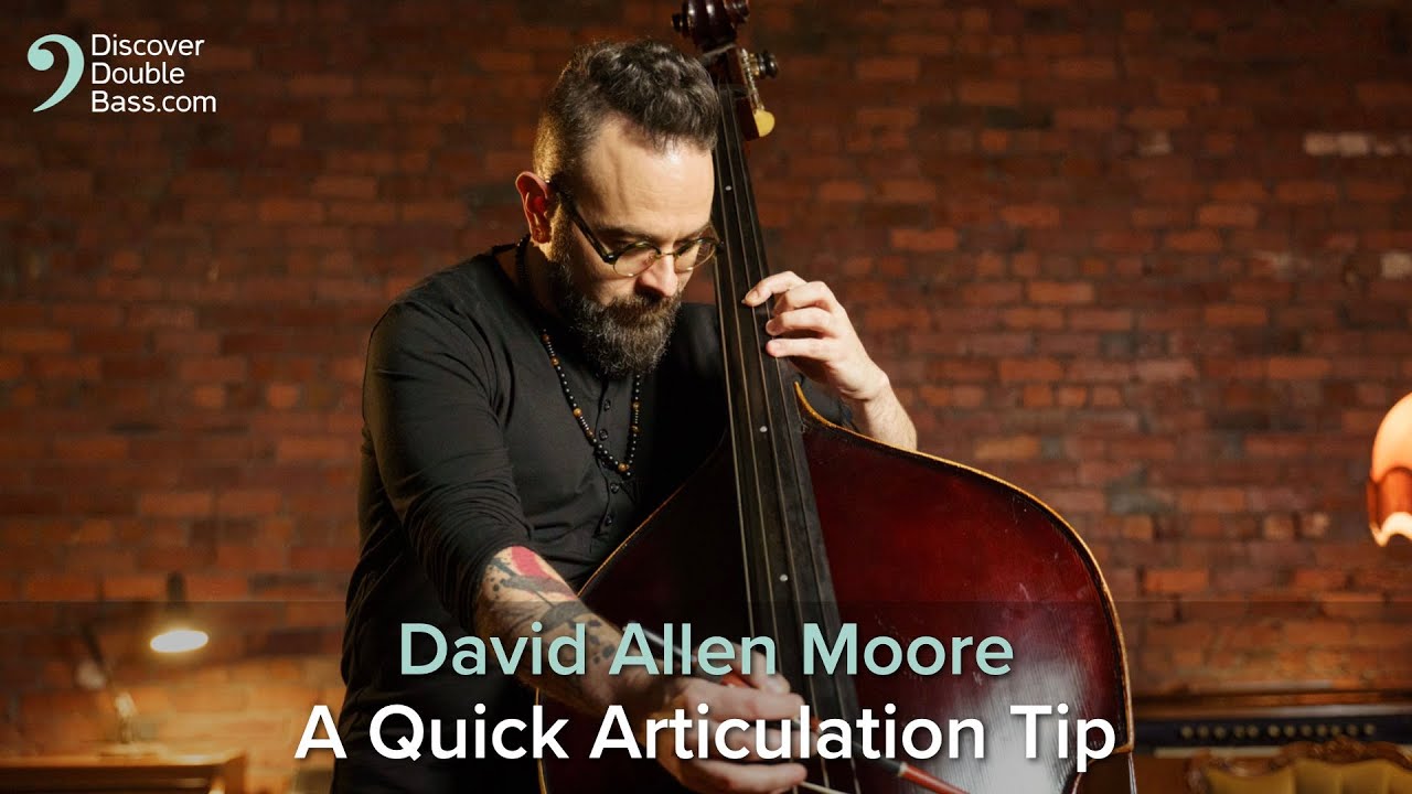 Управление артикуляцией с помощью разных сторон струны – урок игры смычком на контрабасе