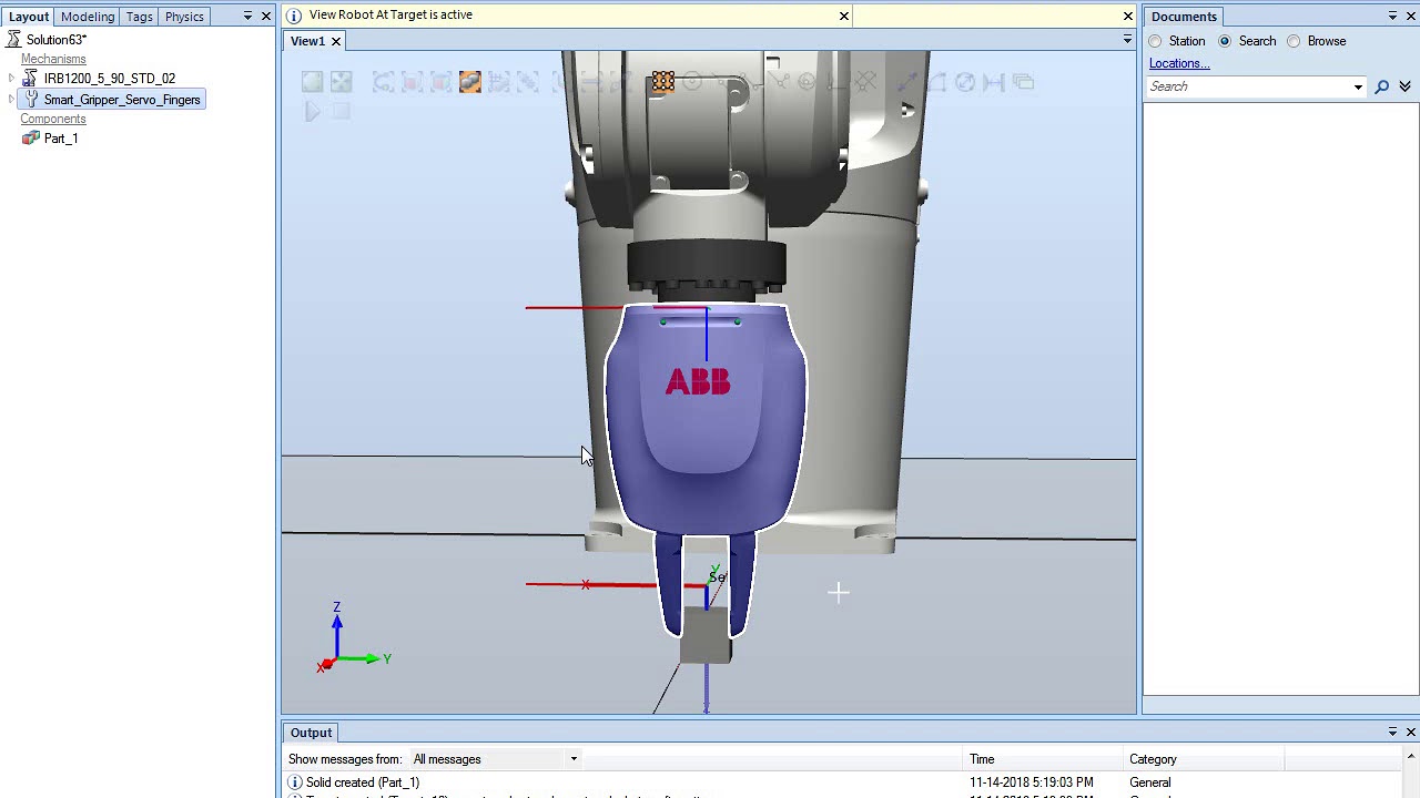 Tutorial 2  Using ABB library for gripper and targets