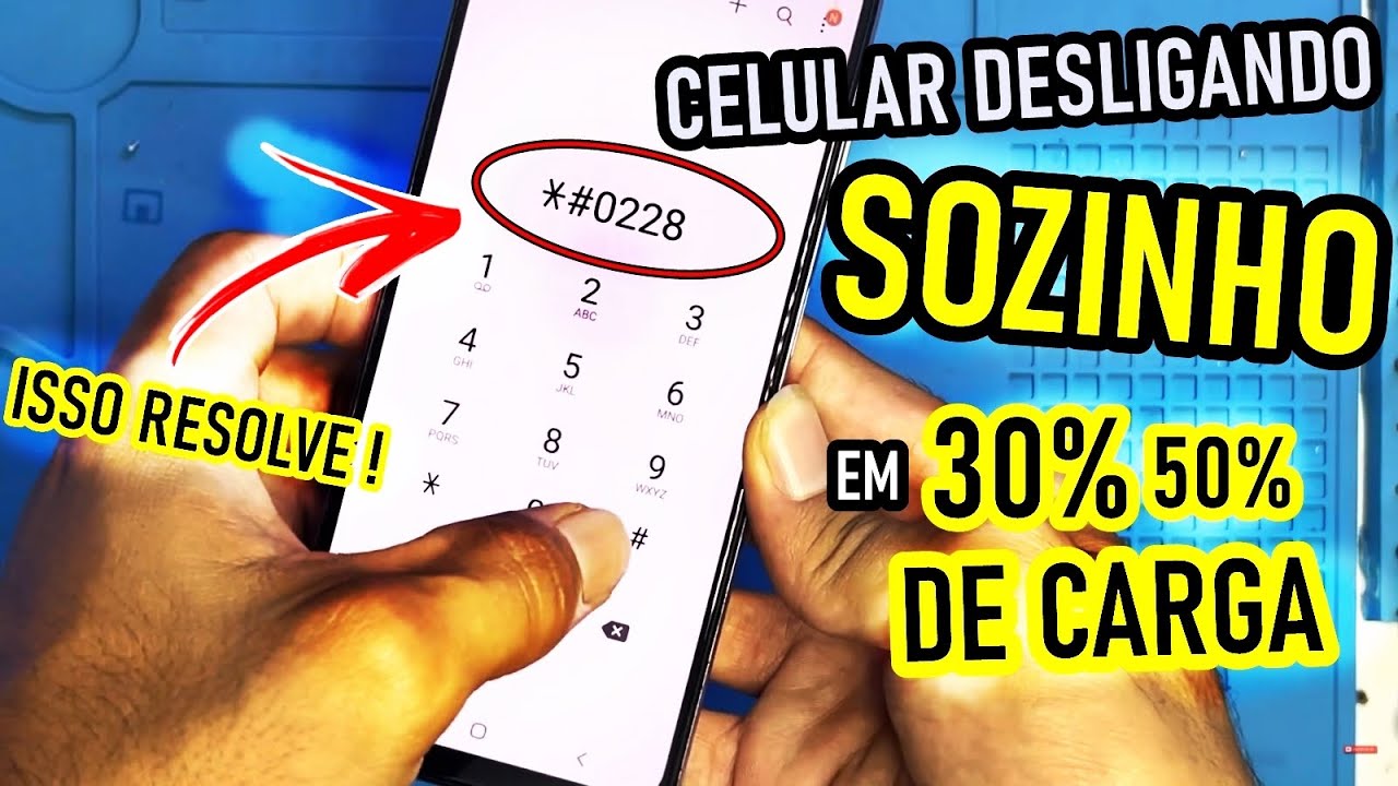 CELULAR FICA DESLIGANDO EM 10, 20, 30, 40% DE CARGA? ISSO VAI RESOLVER O O SEU PROBLEMA!
