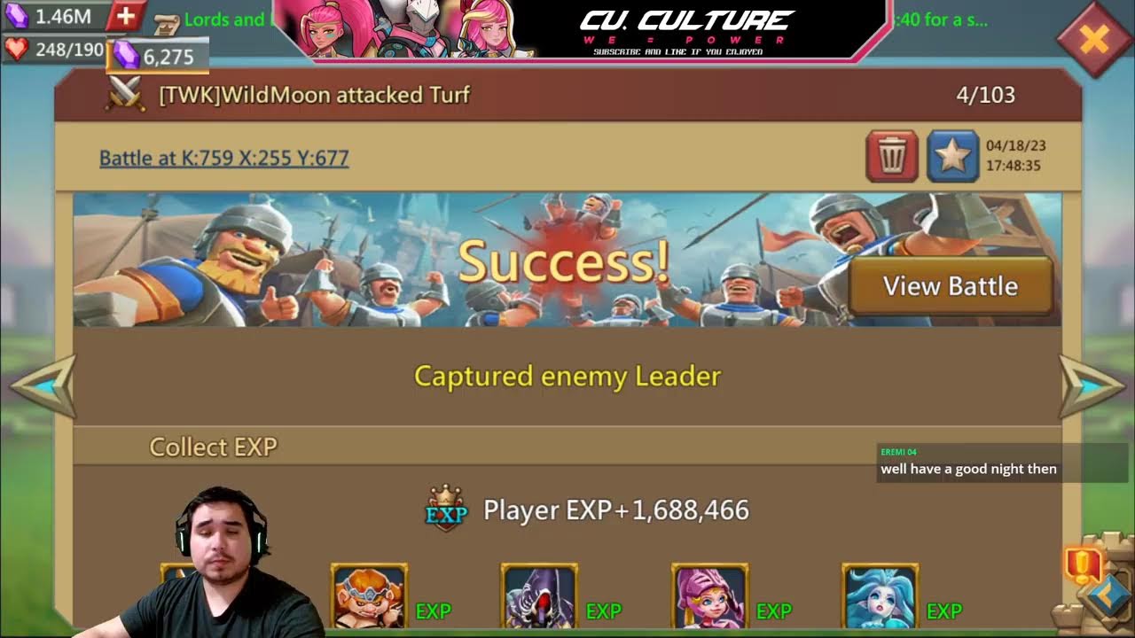 Lords Mobile - TWK has some fast scouters!