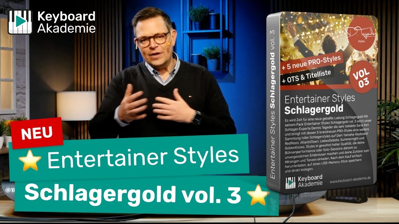 ⭐️ Entertainer Styles Schlagergold vol. 3 – tolle neue Schlager-Pro-Styles! Jetzt erhältlich! ⭐️