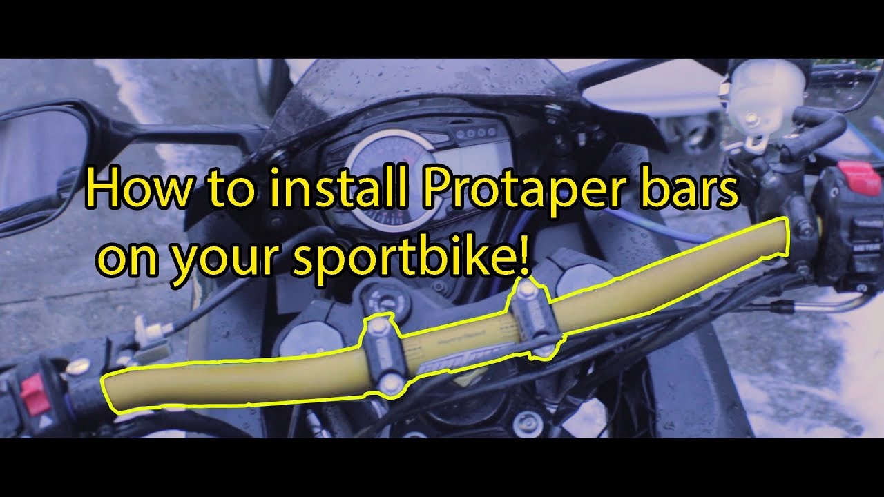How to install Protaper Handlebars on sportbike 2017 Suzuki GSXR 600 750