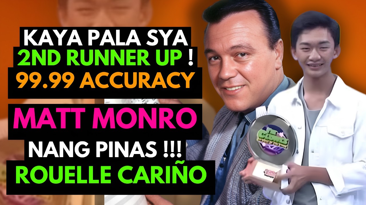 Rouelle Cariño Ginulat nya ang buong mundo bilang Matt Monro  #rouellecariño #theclones #kantakwento