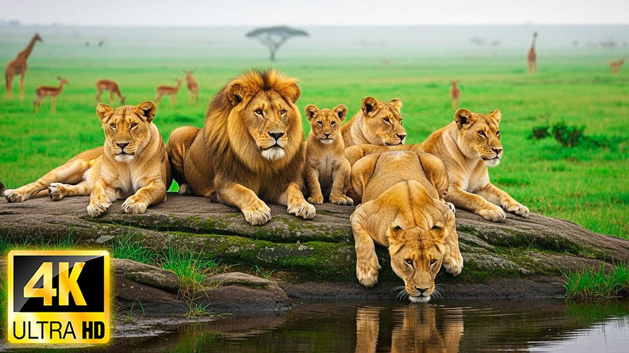 4K Animal Kingdom 🌿 Mudumu National Park, Namibia - Scenic Wildlife Film With African Music