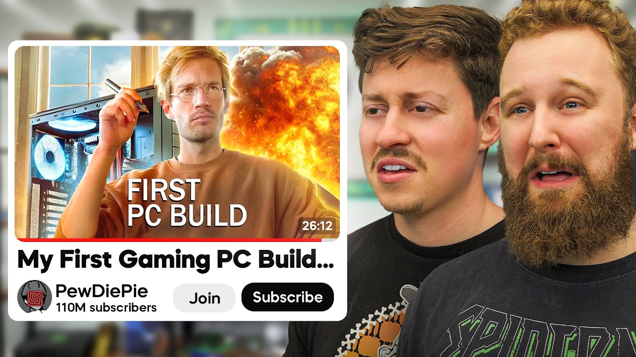 PC Building Pros React to PewDiePie Building His First Gaming PC