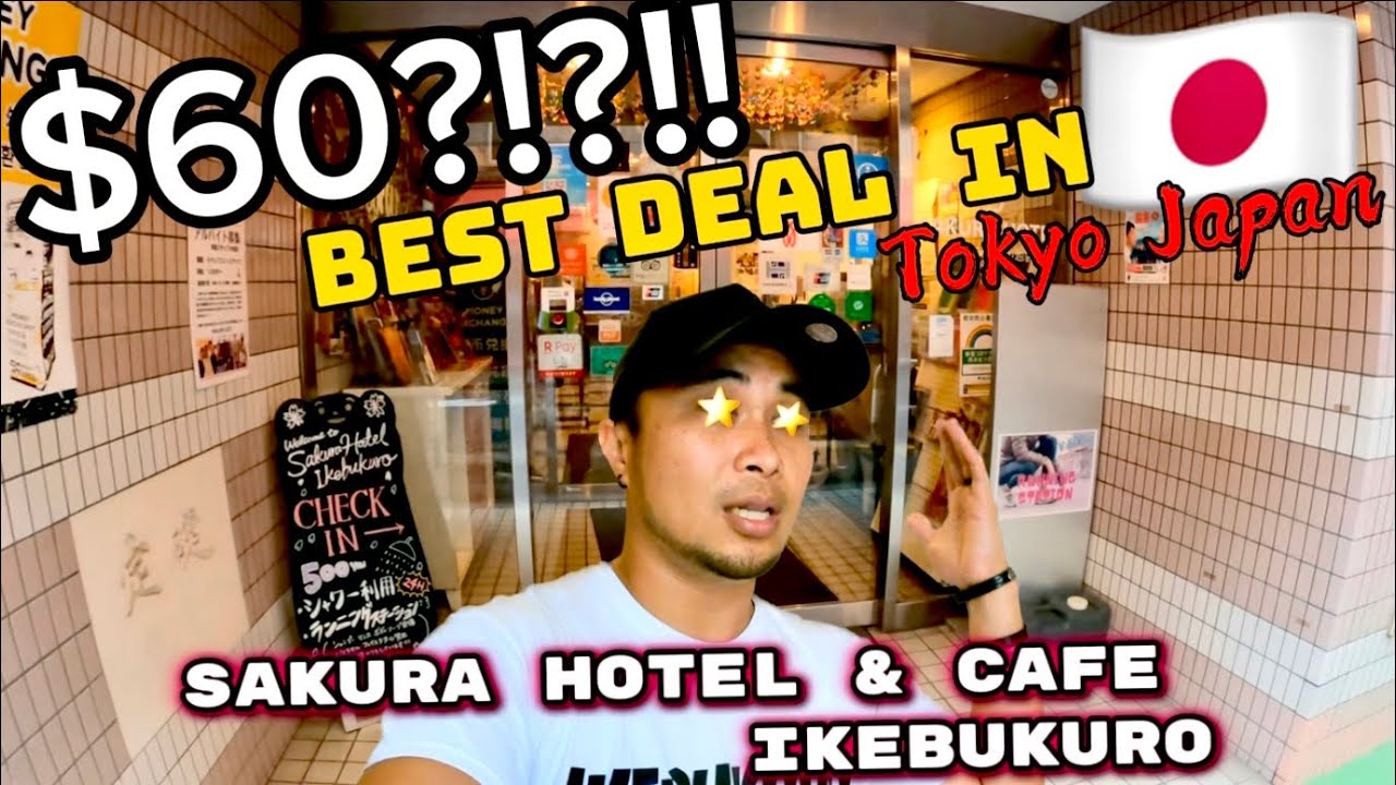 $60 HOTEL in TOKYO 🇯🇵 東京 Sakura Hotel & Cafe Ikebukuro 池袋 #JAPAN