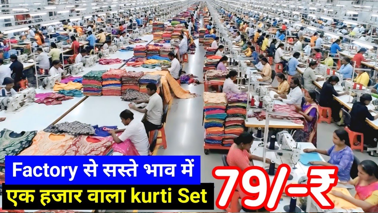 एक हज़ार वाला Kurti Set 79 रू में लो / ख़ुद देखो अपनी आँखो से / Lot Kurti Wholesaler