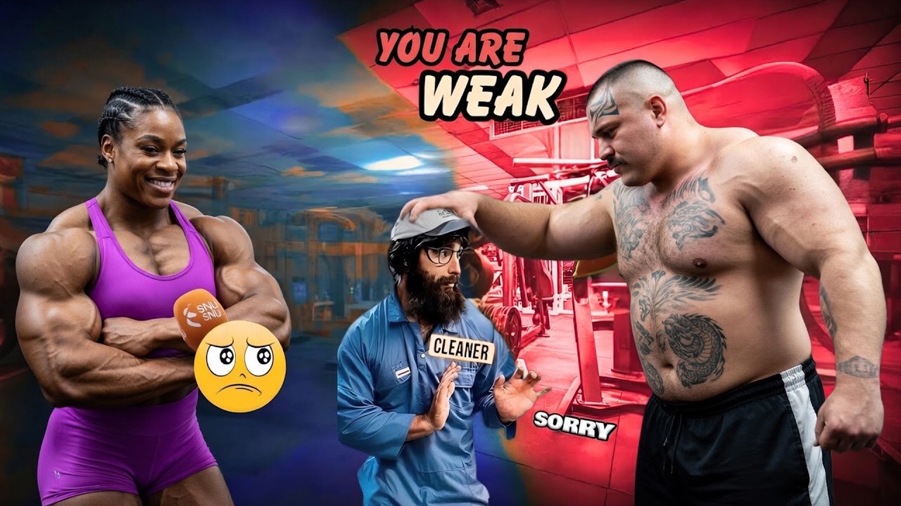 Bodybuilders Laughed… Until ANATOLY Crushed the Gym With a 32kg Mop!💪🧹