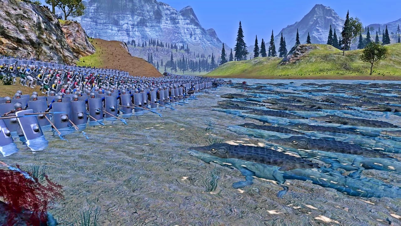 If 1,000 Crocodiles living in the moat attacked a Medieval Castle? - Ultimate Epic Battle Simulator
