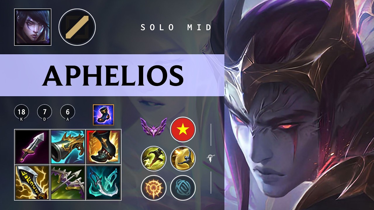 Aphelios Mid vs Akali - VN Master Patch 26.05
