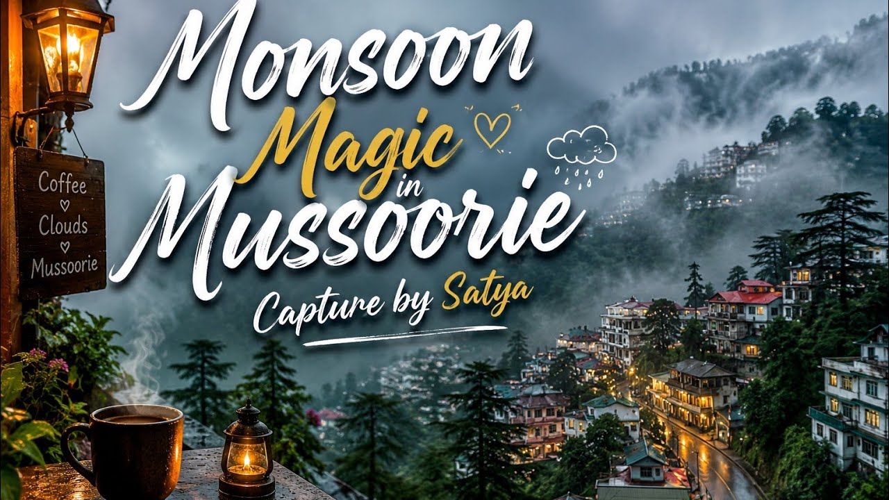 Mussoorie Monsoon | Roads Wrapped in Mist | Cinematic 4K Raining