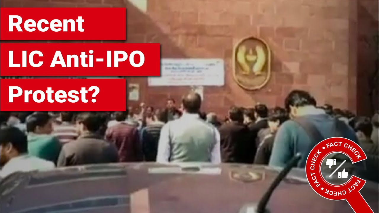 FACT CHECK: Does Video Show Recent LIC Union Protest Opposing Privatisation?