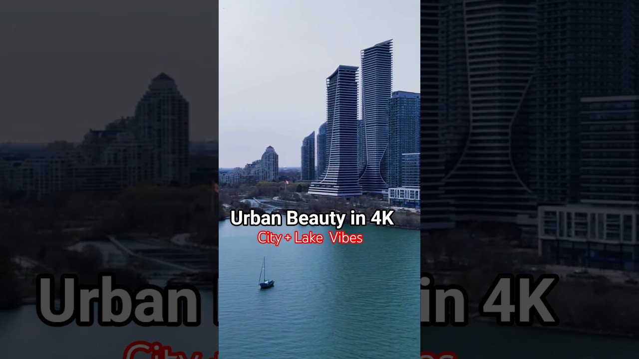 4K Drone: Stunning Downtown Skyline Meets Lake Ontario – Aerial Views of Toronto
