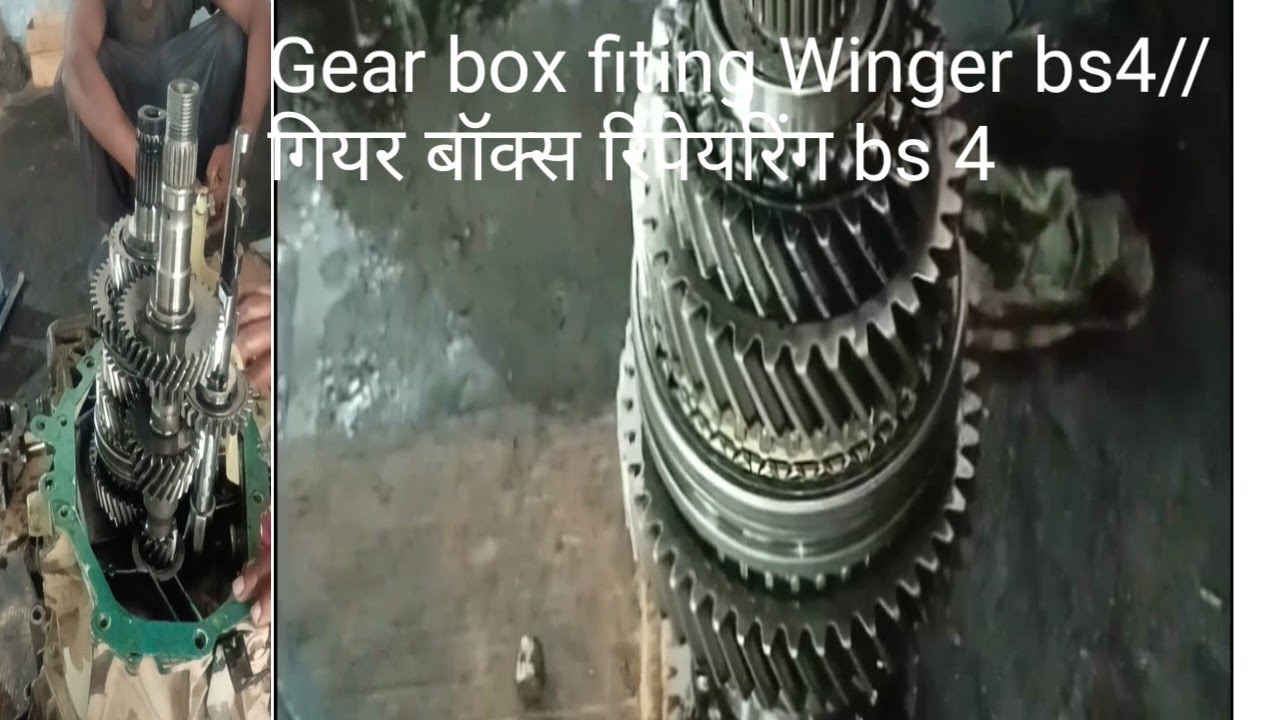 ##tata Winger bs4 gearbox//टाटा विंगर गियरबॉक्स फिटिंग bs 4