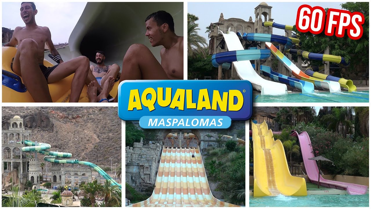 Aqualand Maspalomas - Onride & Offride Collection (Alle Non-Kids Rutschen) [POV / 60 fps]