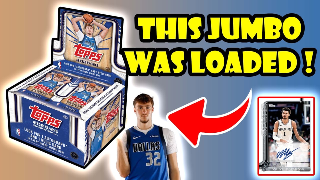 Обзор баскетбольной коробки Topps Flagship Jumbo Hobby Box 2025-26