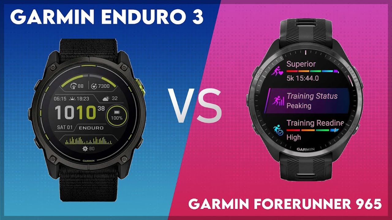 Garmin Enduro 3 vs Garmin Forerunner 965 Comparison
