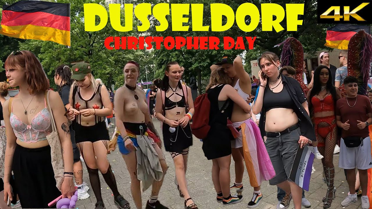 Germany, Dusseldorf Gay pride  2023, street party after parade- part-1