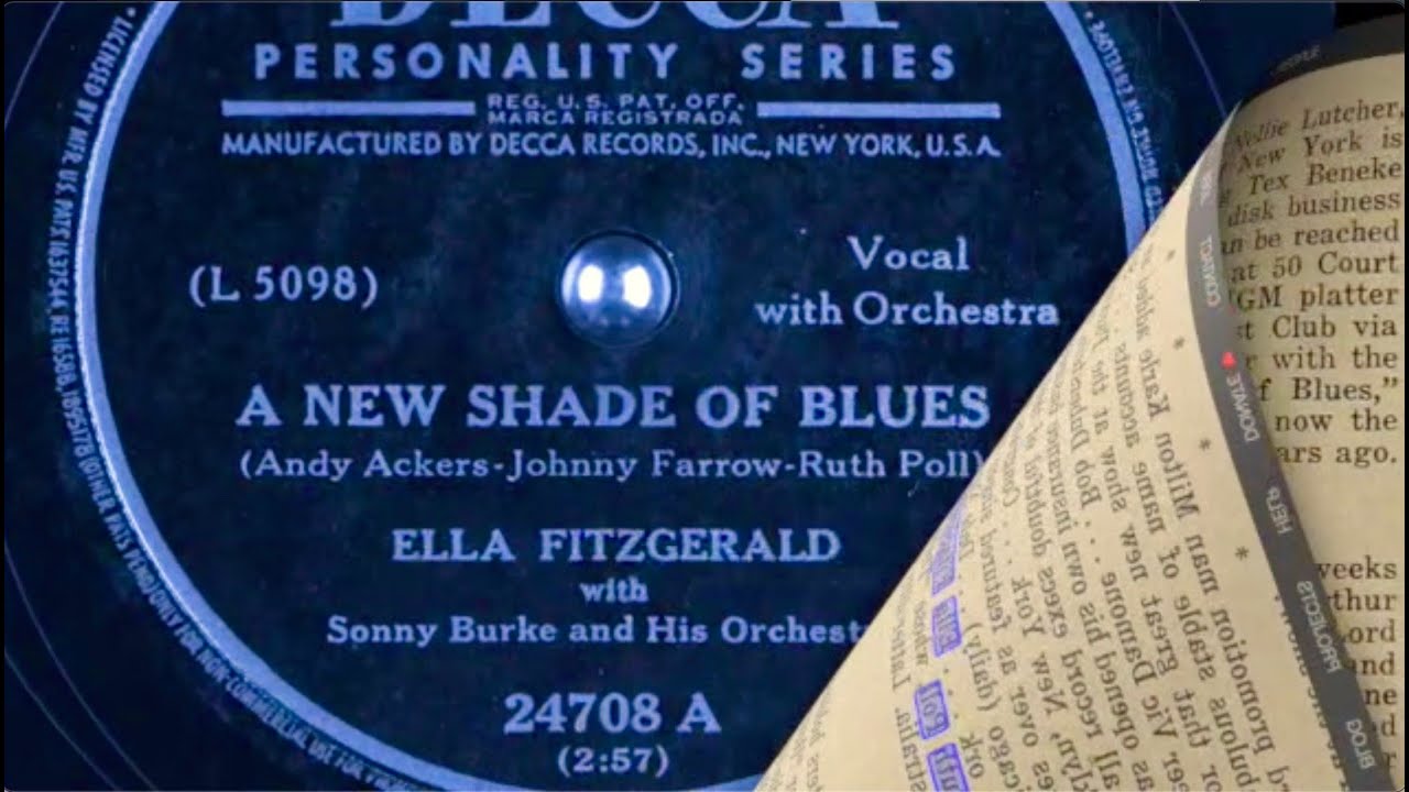 Ella Fitzgerald (arr. Sonny Burke) &ndash; A New Shade of Blues  (Andy Ackers, Johnny Farrow, Ruth Poll)
