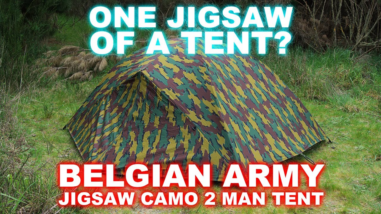 Belgian Army Jigsaw Camo M1999 dome tent - Breakdown & Review