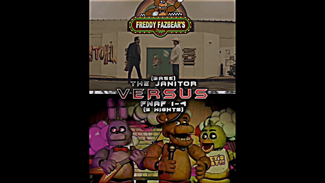 The Janitor Vs Fnaf 1-4 | #vs #edit #shorts #vsbattle #popular #fypシ