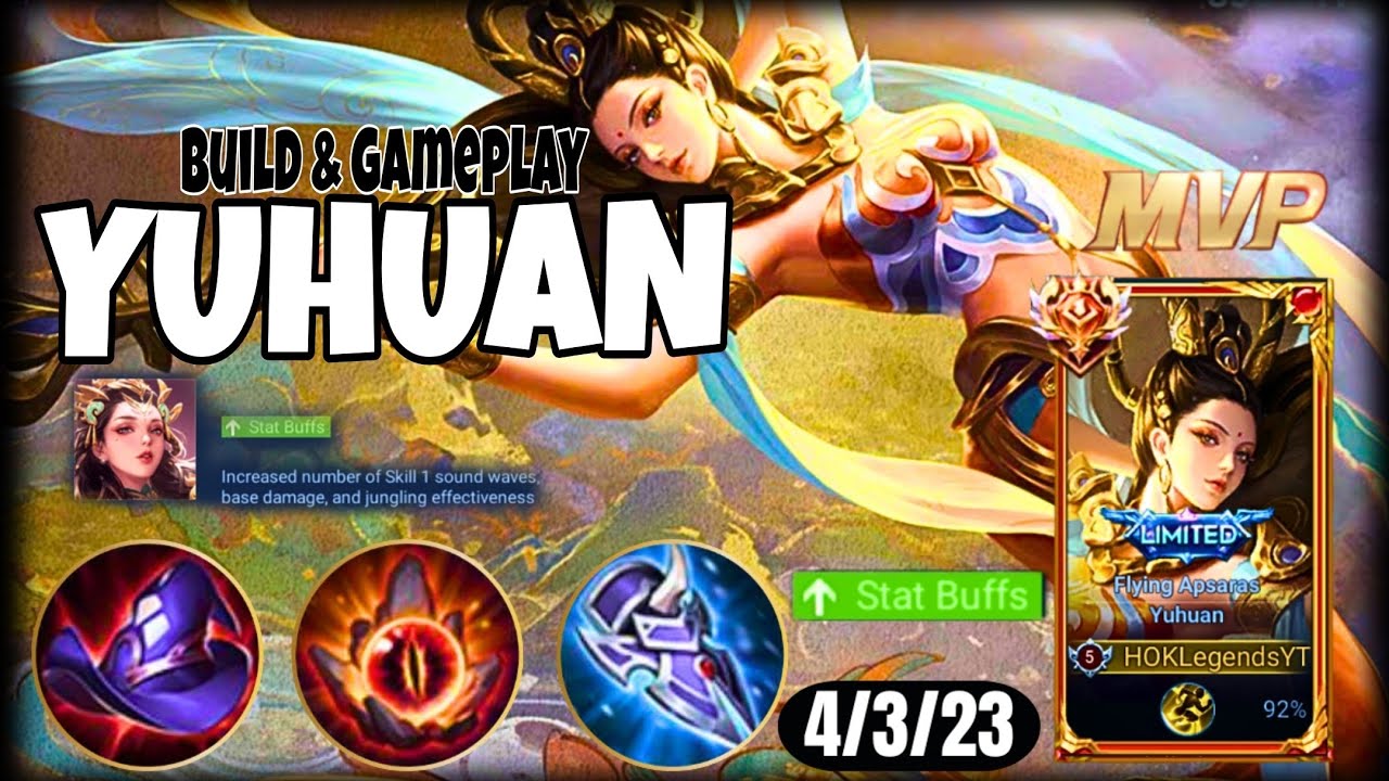 YUHUAN HONOR OF KINGS | THE BEST ROAMING BUILD!! - RANK GM EPIC