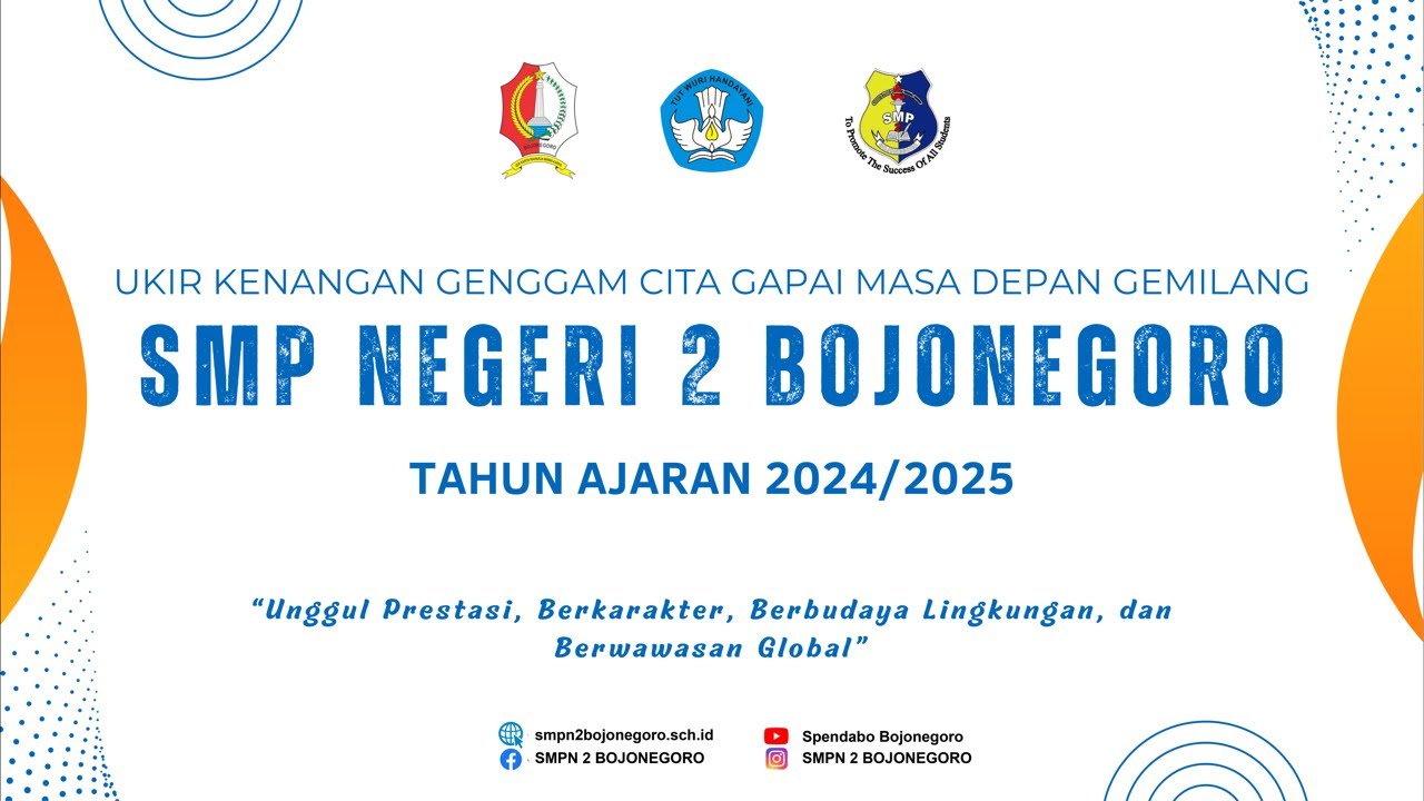 LIVE - Pelepasan Kelas 9 SMP Negeri 2 Bojonegoro -   Sabtu, 14 Juni 2025