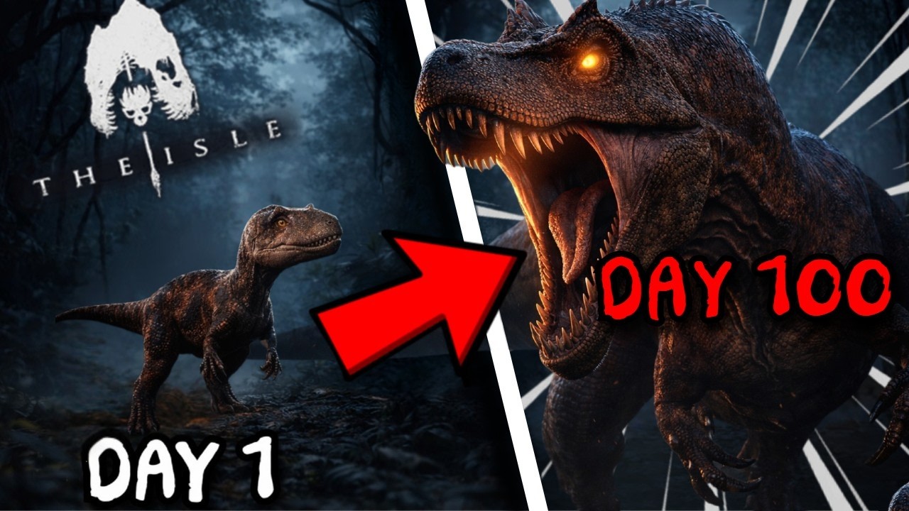 Začal jsem v The Isle jako mládě… po 100 dnech jsem byl MONSTRUM 😱 | The Isle