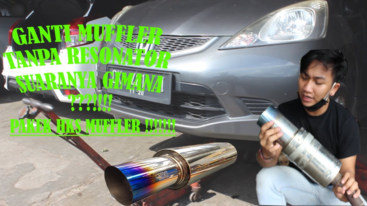 EXPERIMENT!!!! Ganti Muffler HKS tanpa Resonator !!!!! Suaranya GAHAR!!!!!