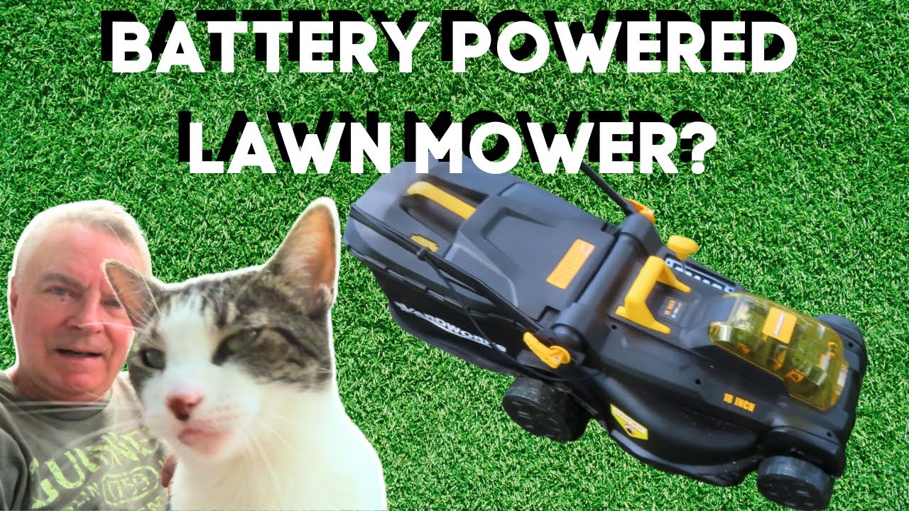 UNBOXING & REVIEW LAWN WORKS BATTERY POWERED PUSH MOWER  40V from MENARDS