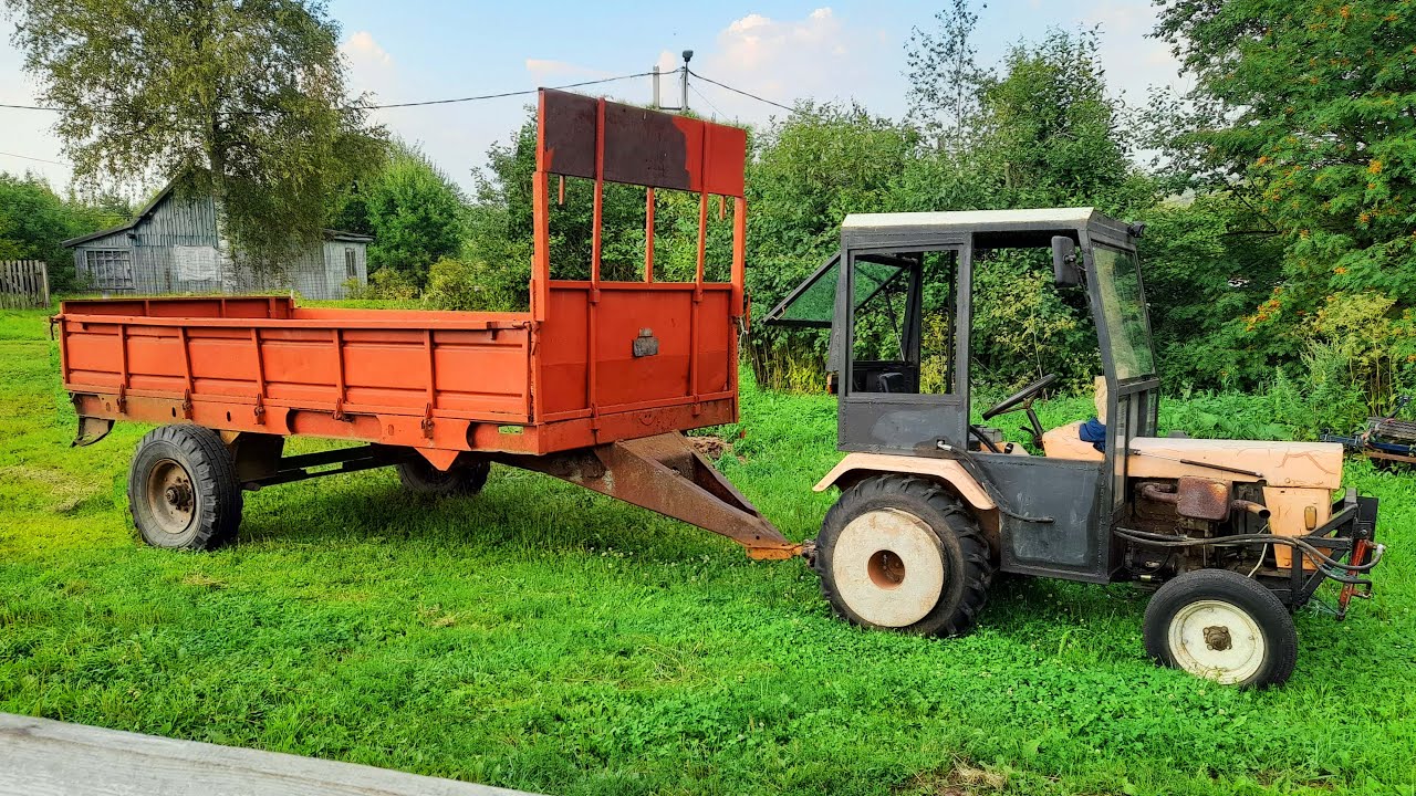 Купил СЛИШКОМ БОЛЬШОЙ прицеп для минитрактора