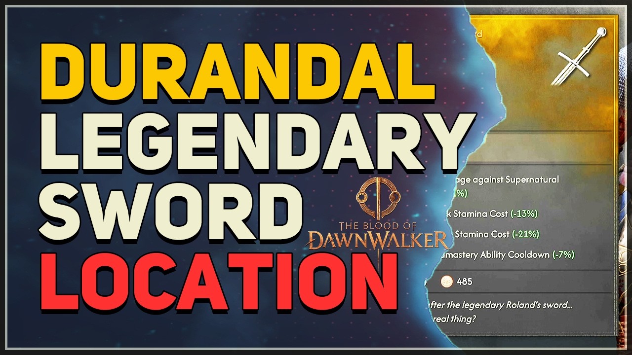 Lokalizacja legendarnego miecza Durandal Krew Dawnwalkera