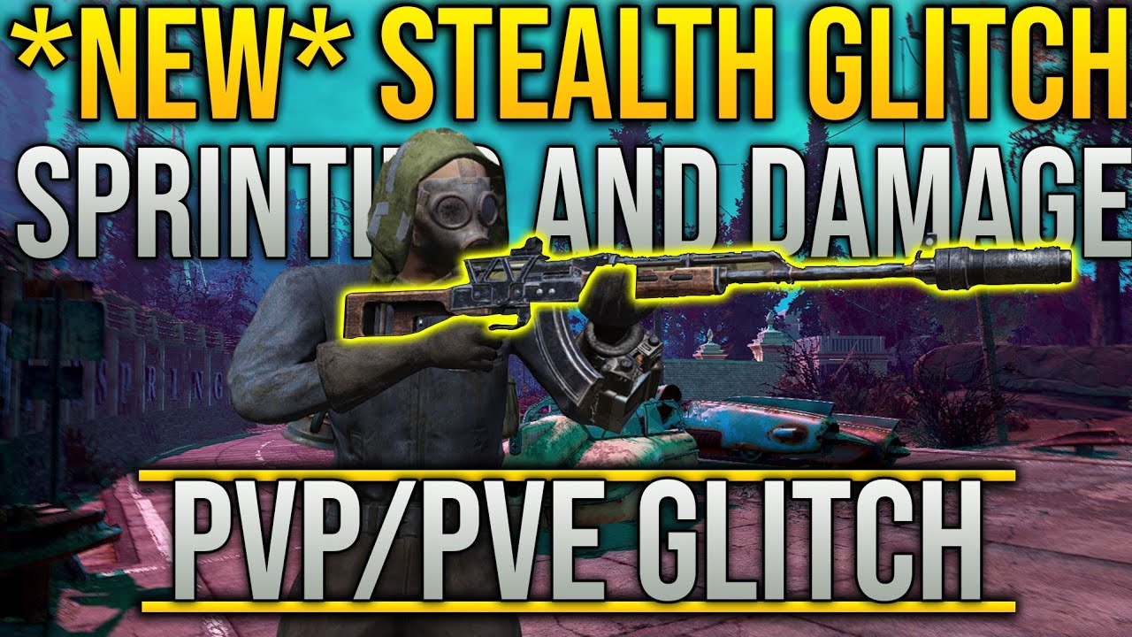 Fallout 76 *NEW* Stealth Damage Glitch - Powerful PVP Glitch! (PVE) | Sprint While Stealth!