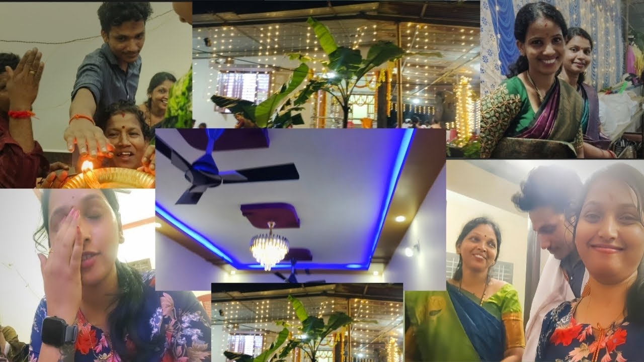 ಹೊಸಮನೆ ಪ್ರವೇಶ😍🏠 ಗೃಹಪ್ರವೇಶ ದ ಹಿಂದಿನ ದಿನದ ಪೂಜೆ✨🌸House Warming🏡Ceremony🥰🥳Entering New Home✨🏡