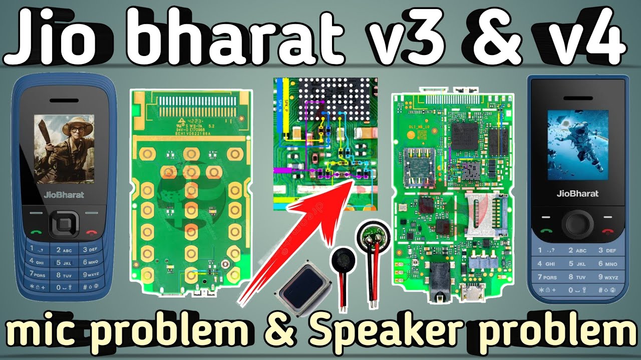 Jio bharat v3 and v4 mic speaker problem