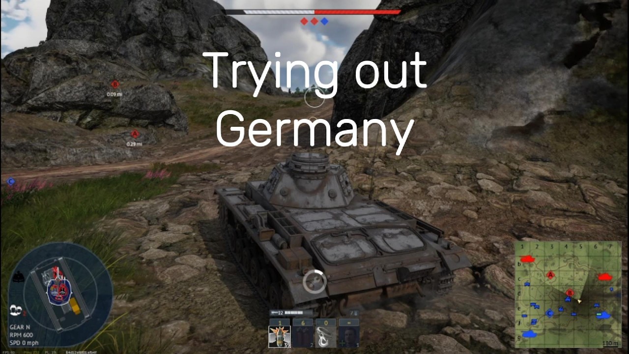 Пробую игру за Германию (War Thunder)