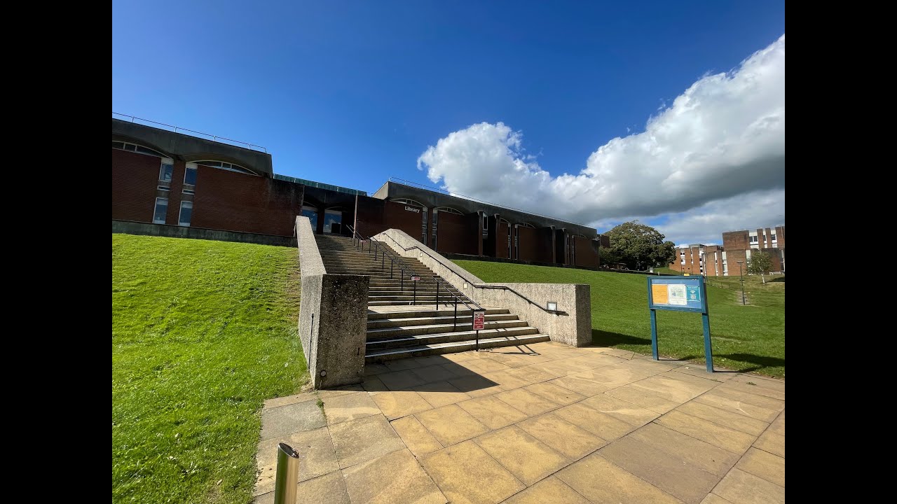 University of Sussex, Campus Tour. From Falmer station to Bramber House (Campus)