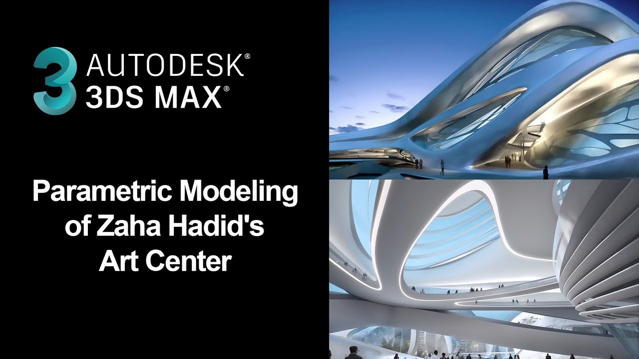 🔴Parametric Modeling of Zaha Hadid's Art Center in 3ds Max – Under 30 Minutes!