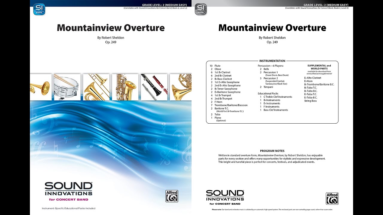 Mountainview Overture, by Robert Sheldon – Score & Sound