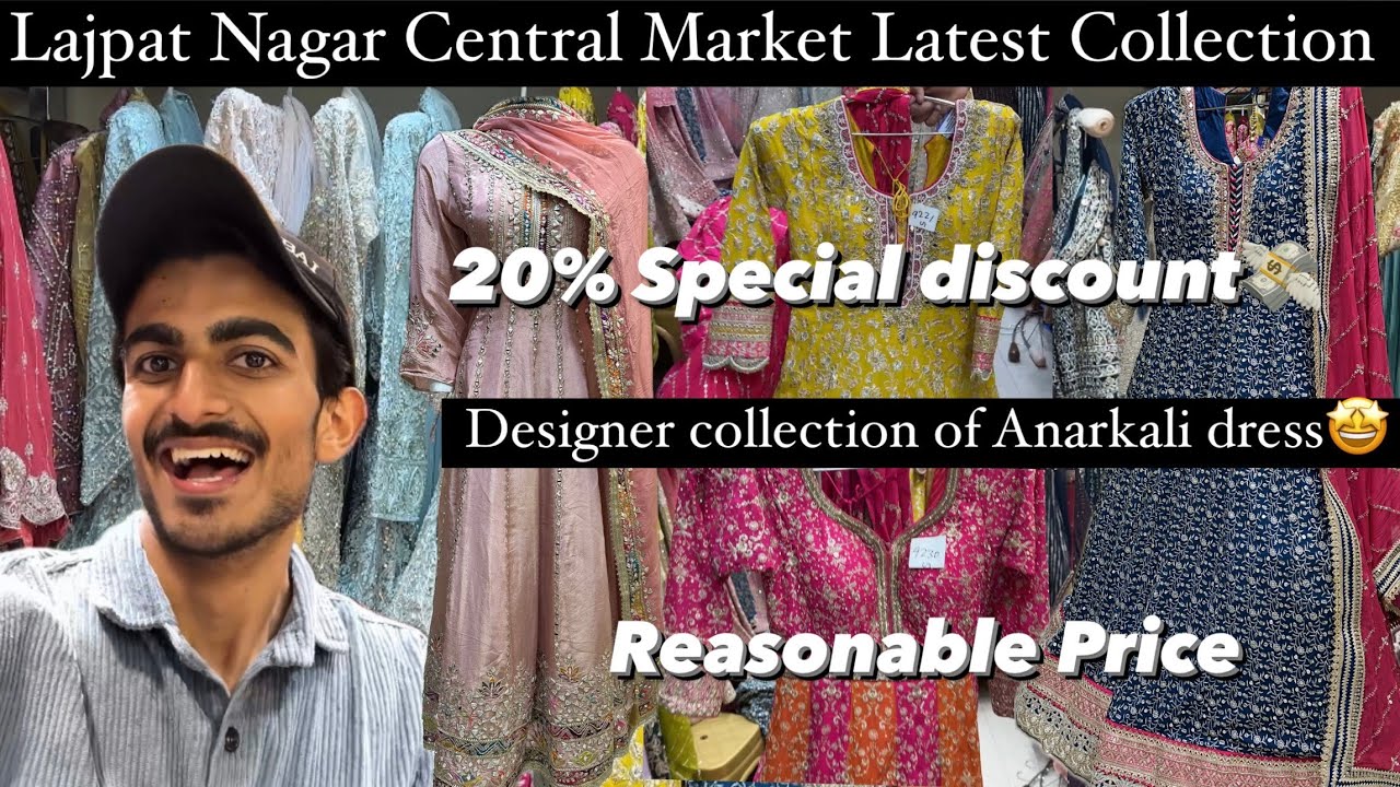 | Lajpat Nagar Central Market Latest Collection | Anarkali | One-piece ￼Dress |