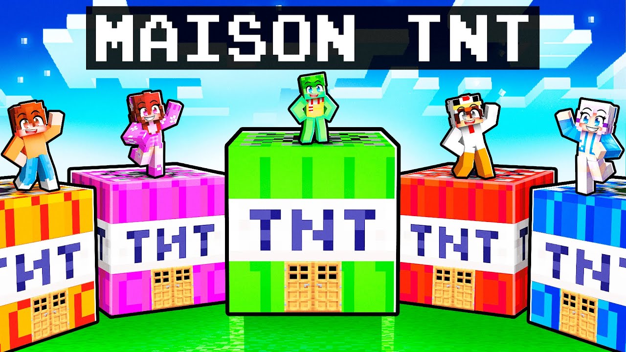 CONSTRUIRE la meilleure MAISON DE TNT sur Minecraft..
