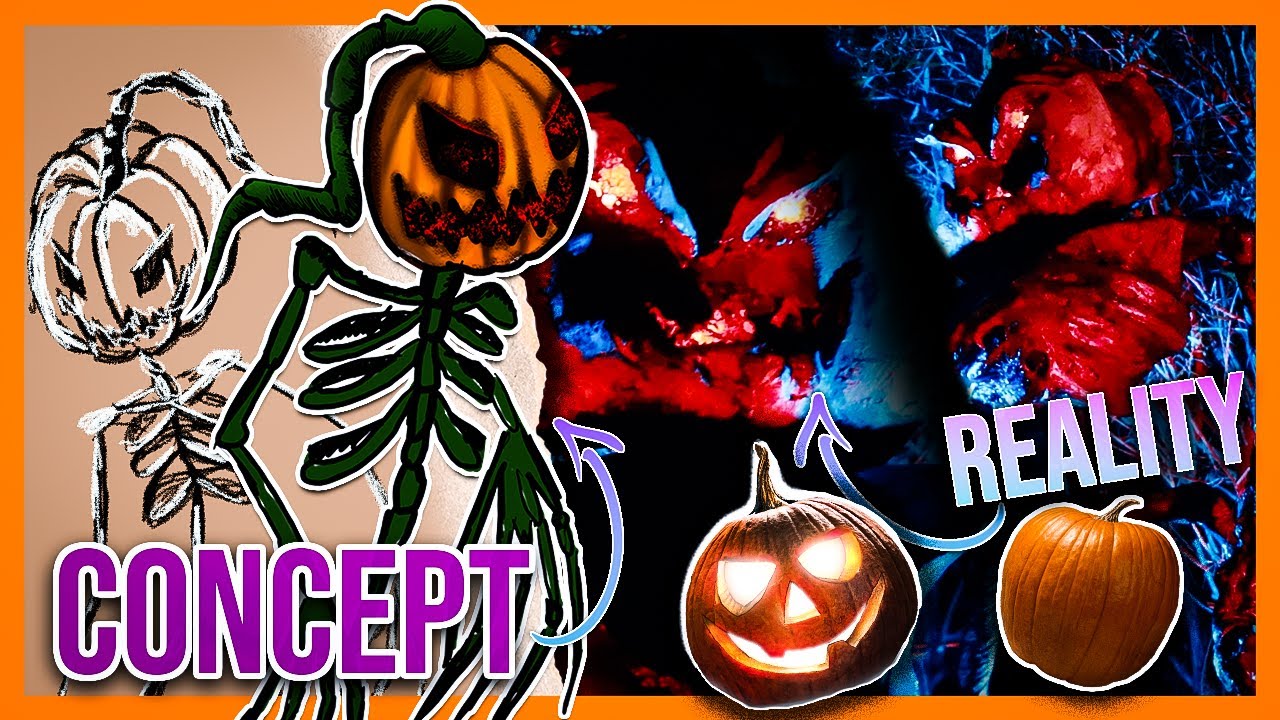 I made a GIANT Pumpkin Skeleton | Halloween DIY