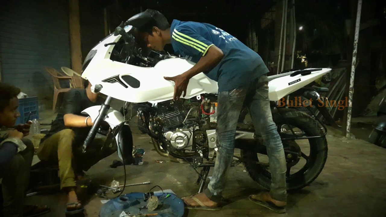 How to Bajaj Pulsar 220f modified Video 2017 | Old Bike New look | Boisar garage /Bullet Singh